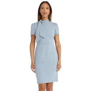 Maggy London Flight Attendant Tie Neck Midi Dress Size 14